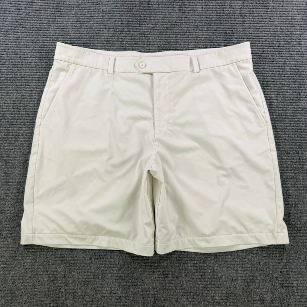 G/FORE Mens 38 Golf Shorts Stone White Stretch Technical Performance Active